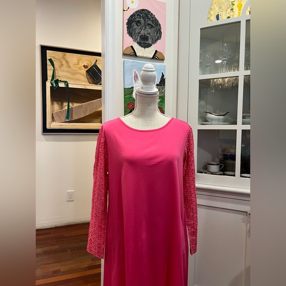 Dior Vibrant Pink Long Sleeve Dress - Picture 4 of 7